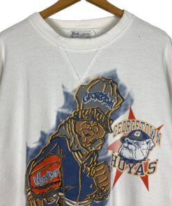Vintage Georgetown University Hoyas Rappers Hip Hop Pullover Crewneck