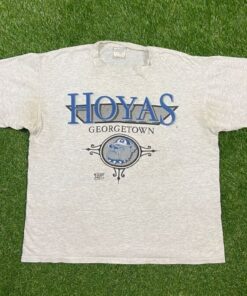 Vintage Georgetown University Hoyas T Shirt Tee Oneita Made USA