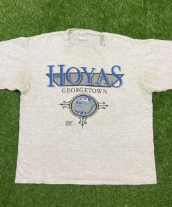 Vintage Georgetown University Hoyas T Shirt Tee Oneita Made USA
