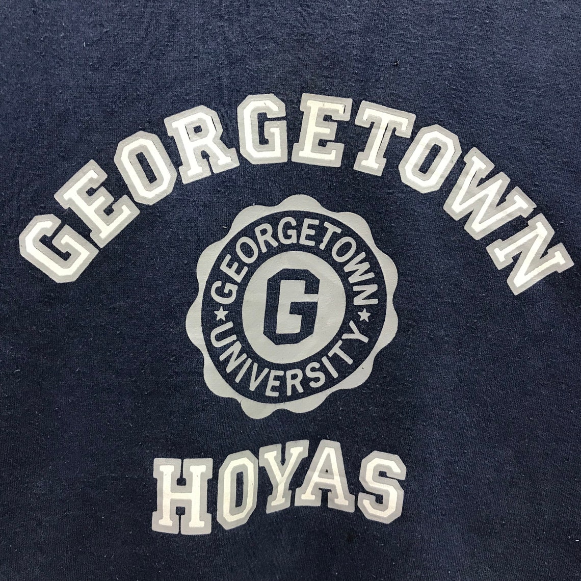Vintage Georgetown University Sweatshirt Crewneck Big Logo