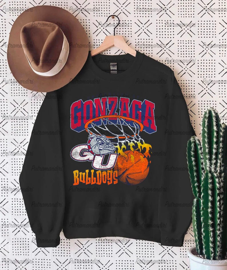 Vintage Gonzaga Bulldogs University Crewneck Sweatshirt