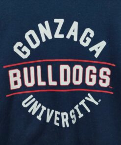 Vintage Gonzaga Bulldogs University Crewneck Sweatshirt Big Print Pullover Sweatshirt