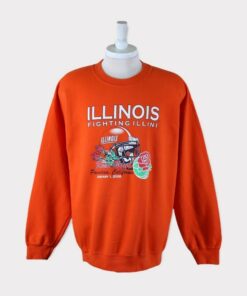 Vintage Illinois Fighting Illini (University of Illinois) Rose Bowl Football, NCAA Illinois Fighting Illini Sweatshirt T-Shirt Hoodie