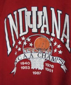 Vintage Indiana University Hoosiers Basketball Champions Sweatshirt, Indiana Hoosiers Sweater, Gift for Her, for Him