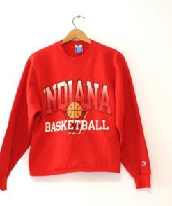 Vintage Indiana University Hoosiers Basketball Sweatshirt Medium, College Student Gift