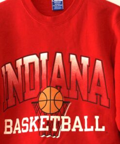 Vintage Indiana University Hoosiers Basketball Sweatshirt Medium, College Student Gift