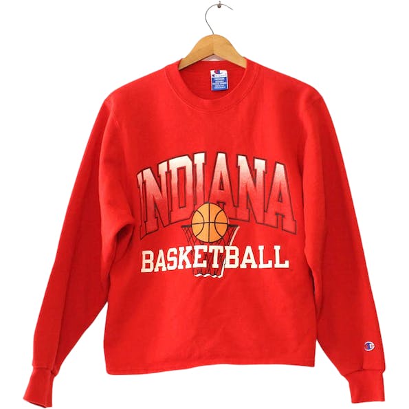 Vintage Indiana University Hoosiers Basketball Sweatshirt Medium by Champion, Gifts For NCAA Fans