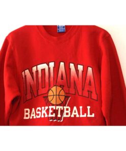 Vintage Indiana University Hoosiers Basketball Sweatshirt Medium by Champion, Gifts For NCAA Fans