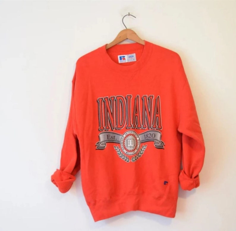 Vintage Indiana University Sweatshirt, Indiana Hoosiers Sweater, Football Fan Shirt, University Football Fan Shirt