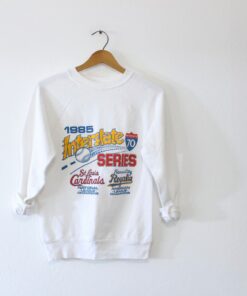 Vintage Interstate I70 Series Kansas City Royals vs St Louis Cardinals Baseball 1985 Sweatshirt Small