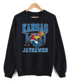 Vintage Kansas Jayhawks KU Crewneck Sweatshirt Sportswear Hoodie Shirt, Gift for Him, Gift for Her