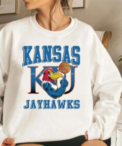 Vintage Kansas Jayhawks KU Crewneck Sweatshirt Sportswear Hoodie Shirt, Gift for Him, Gift for Her
