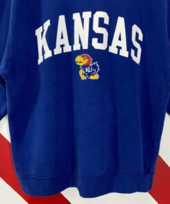 Vintage Kansas Jayhawks Sweatshirt Jayhawks Crewneck Kansas Jayhawks Sweater Pullover University Kansas Jayhawks Print Logo
