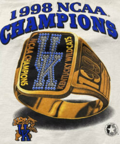 Vintage Kentucky Wildcats 1996 National Champs Extra Large Short Sleeve Shirt