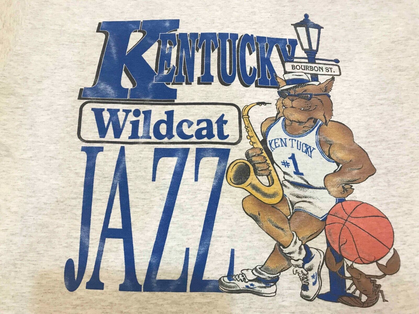 Vintage Kids University of Kentucky Wildcats Taz Long Sleeve T Shirt
