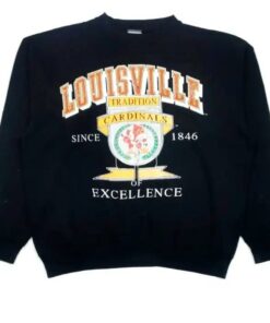 Vintage Logo 7 Louisville Cardinals Tradition Sweatshirt Reprinted, Uofl Sweatshirt, University of Louisville Sweatshirt