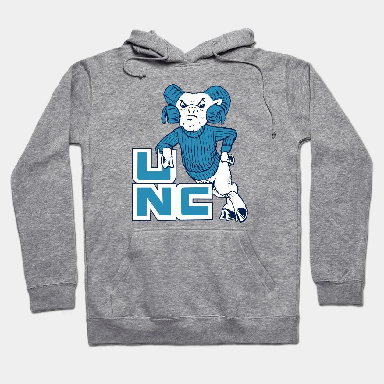 Vintage Logo U of North Carolina Mascot - Clean Version Crewneck Sweatshirt