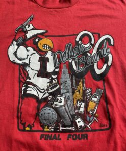 Vintage Louisville Cardinals Basketball T Shirt, sweat shirt 80s 90s UofL College