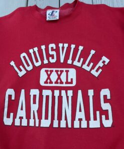 Vintage Louisville Cardinals College Crewneck Sweatshirt Reprinted, Uofl Sweatshirt, University of Louisville Sweatshirt
