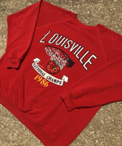 Vintage Louisville Cardinals Crewneck Sweatshirt University Football Fan Shirt Gifts for NCAA Fans