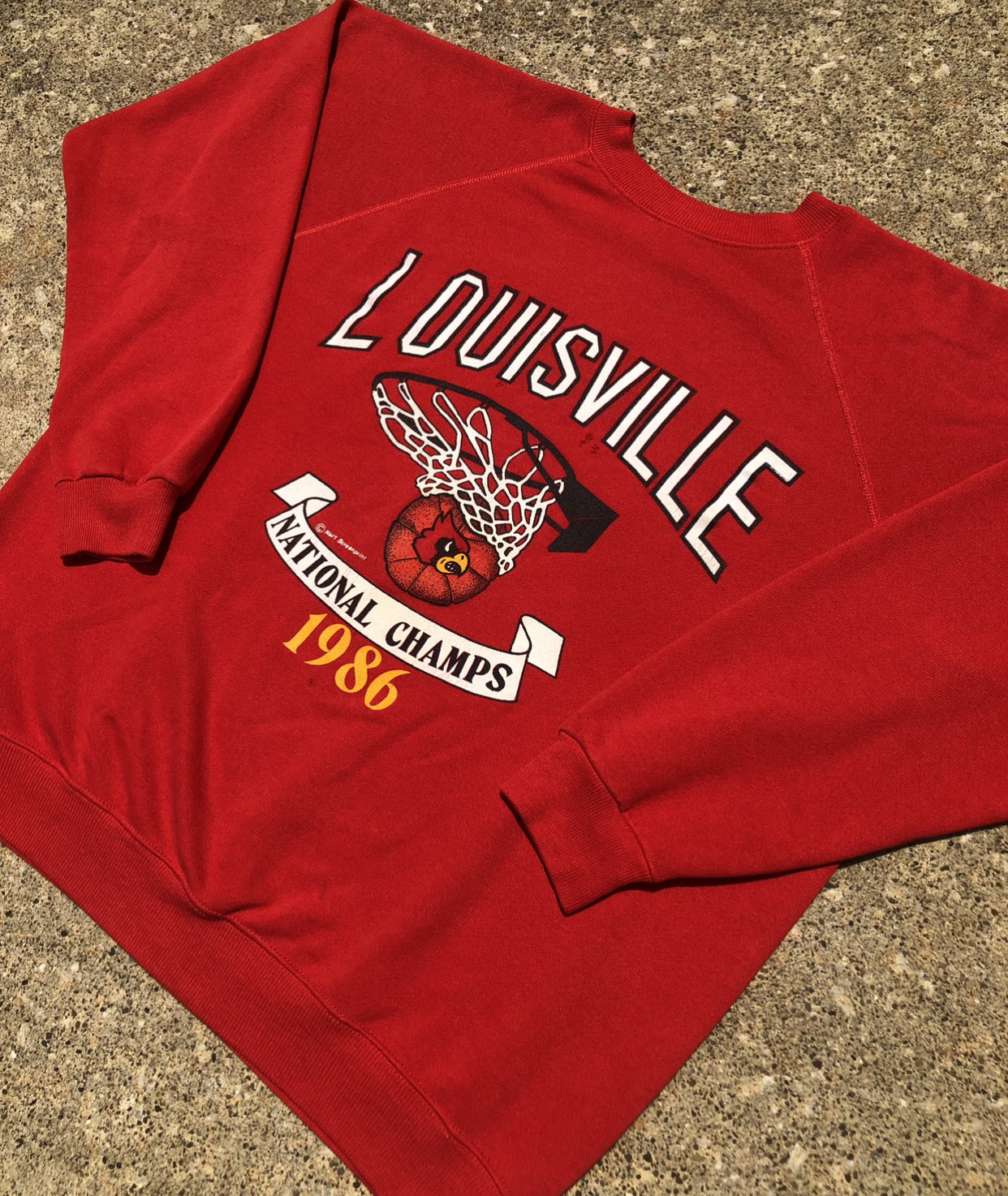 Vintage Louisville Cardinals Crewneck Sweatshirt University Football Fan Shirt Gifts for NCAA Fans