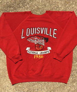 Vintage Louisville Cardinals Crewneck Sweatshirt University Football Fan Shirt Gifts for NCAA Fans