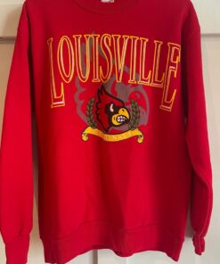 Vintage Louisville Cardinals Girardin Crewneck Sweater Reprinted, Uofl Sweatshirt, University of Louisville Sweatshirt