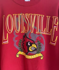 Vintage Louisville Cardinals Girardin Crewneck Sweater Reprinted, Uofl Sweatshirt, University of Louisville Sweatshirt Gifts Louisville Fans