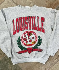 Vintage Louisville Cardinals Logo Sweatshirt, University Of Louisville Shirt, Louisville Cardinals, College Shirt, NCAA Shirt, Vintage Shirt