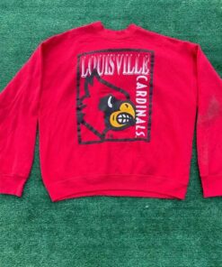Vintage Louisville Cardinals Sweatshirt University Football Fan Shirt Gifts for NCAA Fans