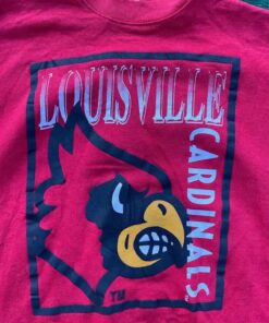 Vintage Louisville Cardinals Sweatshirt University Football Fan Shirt Gifts for NCAA Fans