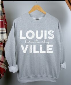 Vintage Louisville Sweatshirt, Distressed Louisville Sweatshirt, Louisville Gift, College Student