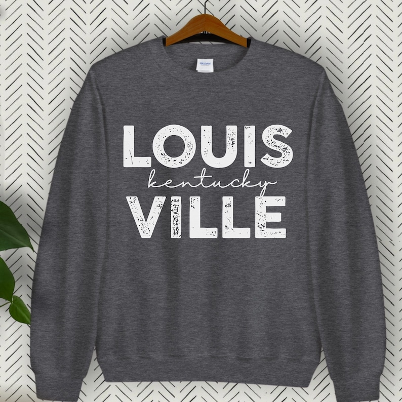 Vintage Louisville Sweatshirt, Distressed Louisville Sweatshirt, Louisville Gift, College Student