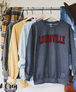 Vintage Louisville Sweatshirt, Louisville Fan Crewneck Sweatshirt