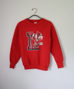 Vintage Louisville Sweatshirt, U Of L University Of Louisville Raglan Sweatshirt - 80s Vintage