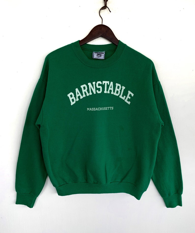 Vintage Massachusetts Sweatshirt 90S Barnstable Country Sweatshirt United State