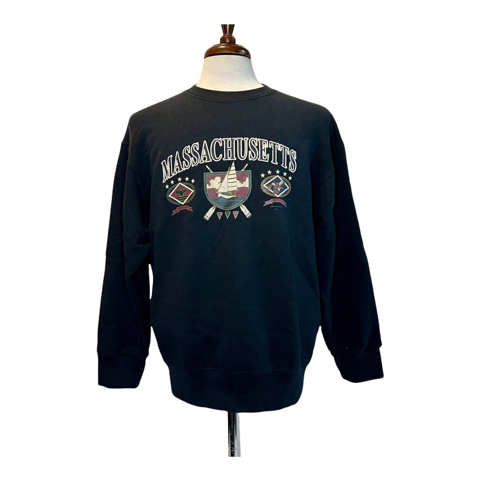 Vintage Massachusetts Womens Sweatshirt