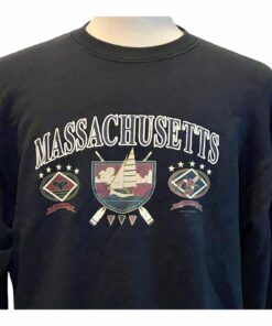 Vintage Massachusetts Womens Sweatshirt