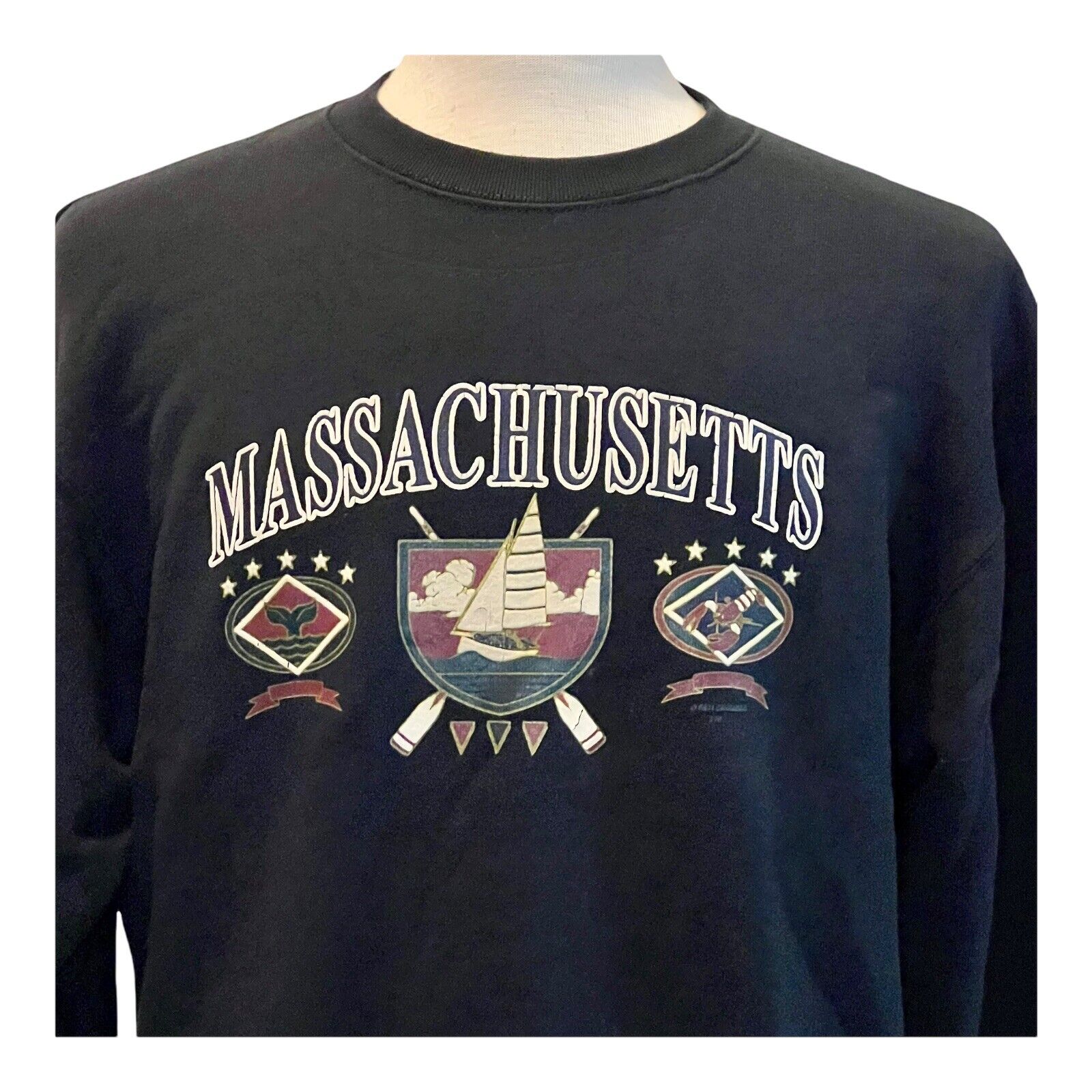 Vintage Massachusetts Womens Sweatshirt