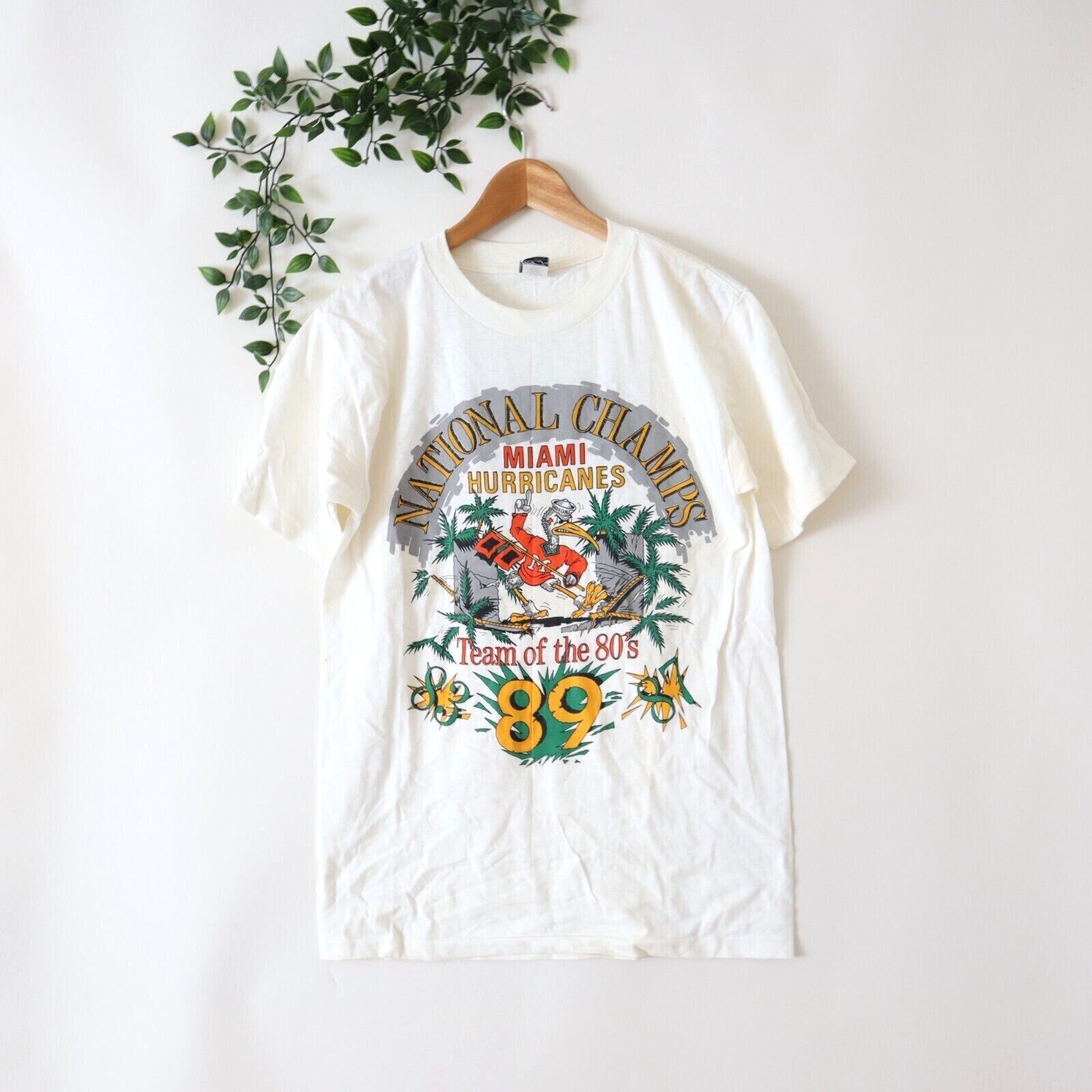 Vintage Miami Hurricanes National Champs Shirt Unisex Men Women Reprint