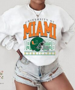 Vintage Miami Hurricanes Shirt University Of Miami Shirt Unisex T-shirt Sweatshirt 90s Sweatshirt Vintage Sweatshirt