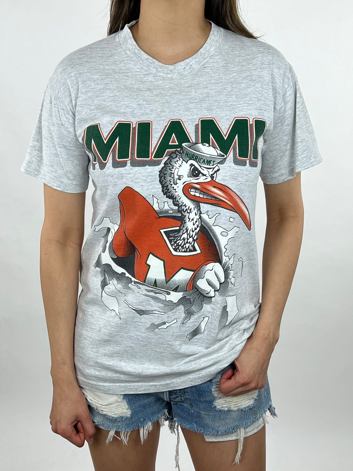 Vintage Miami Hurricanes T-Shirt Crewneck Sweatshirt Loong Sleeve And Hoodie