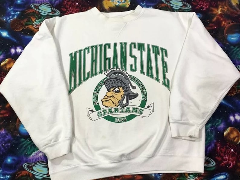 Vintage Michigan State Sweatshirt, Michigan State University Sweatshirt, Michigan State University Spartans Shirt