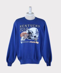 Vintage NCAA 90s Kentucky Wildcats Grey Graphic Sweatshirt