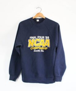 Vintage NCAA Basketball Final Four 1989 Seattle Washington Sweatshirt Large