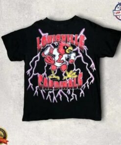 Vintage NCAA Louisville Cardinals Mascot Lightning T-Shirt Reprinted, Uofl Sweatshirt, University of Louisville Sweatshirt