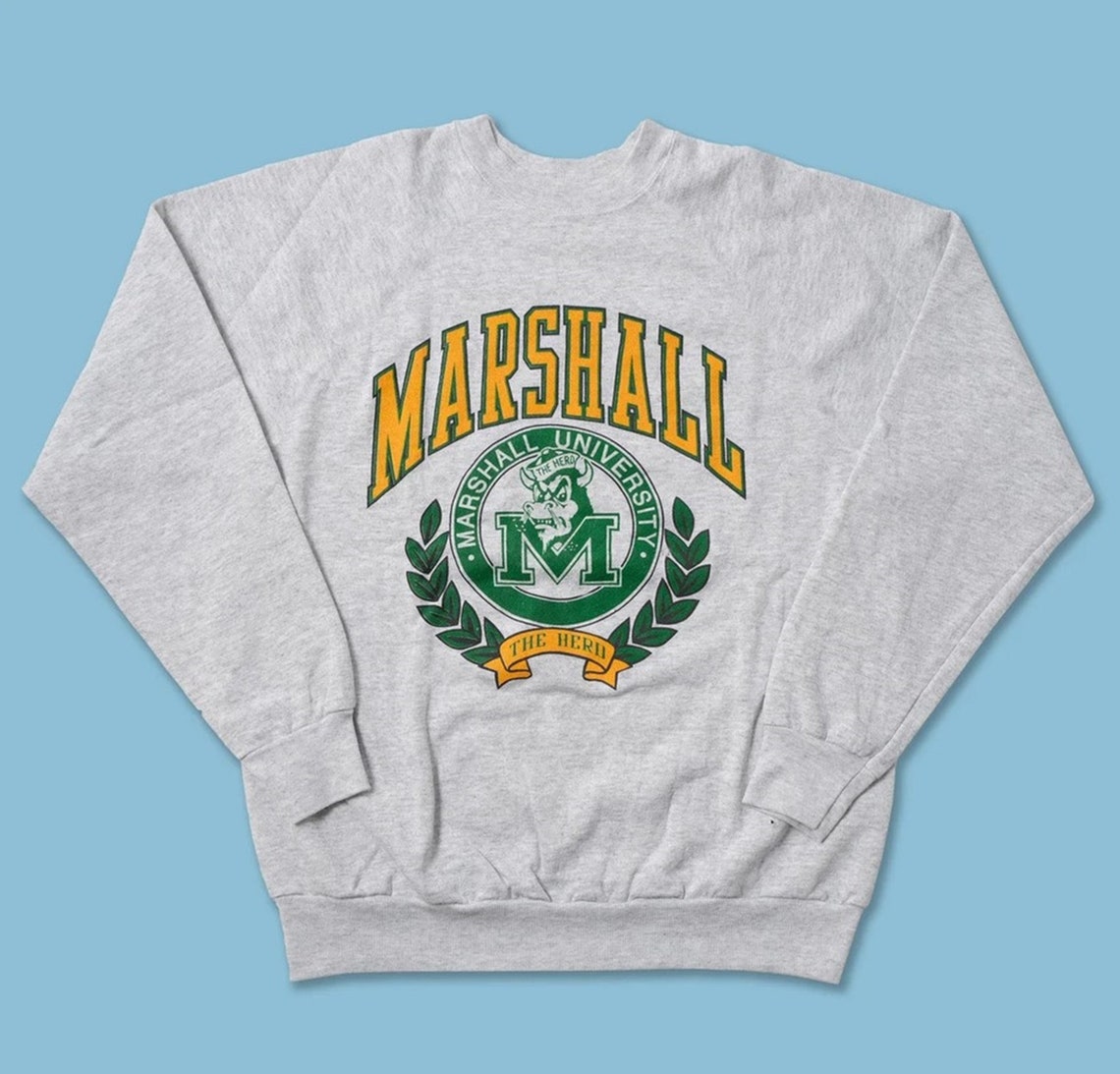Vintage NCAA Marshall University The Herd Logo Sweatshirt, Marshall Thundering Herd Shirt, Marshall University, Unisex Shirt