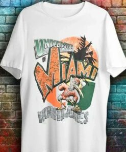 Vintage NCAA Miami Hurricanes Mascot Logo Shirt, Miami Hurricanes Shirt