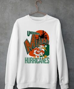 Vintage NCAA Miami Hurricanes Mascot Logo Sweatshirt, Miami Shirt