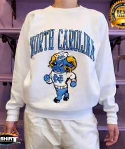 Vintage NCAA North Carolina Tar Heels Mascot Shirt, University Of North Carolina